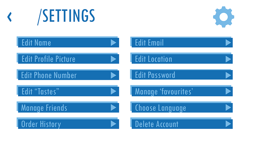 Settings Page